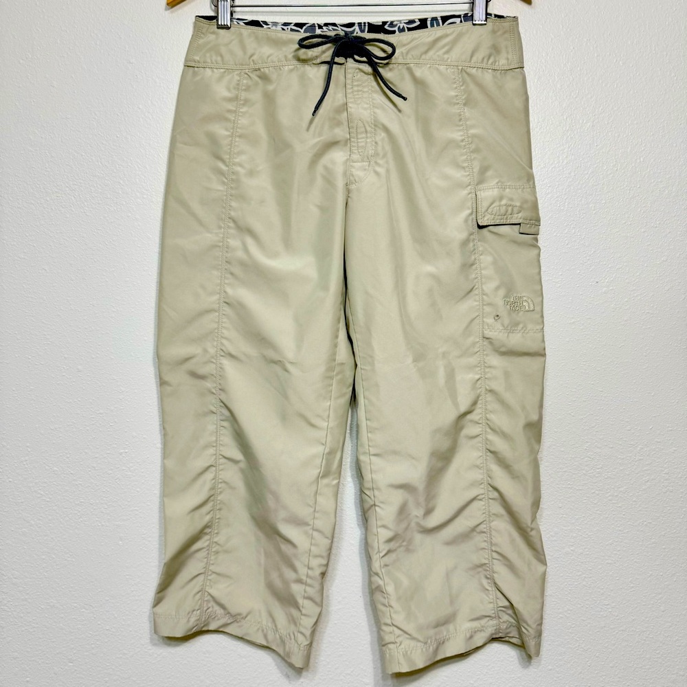The North Face Dry Wicking Khaki Cargo Crop Capri Outdoor Hiking Capris, 8
